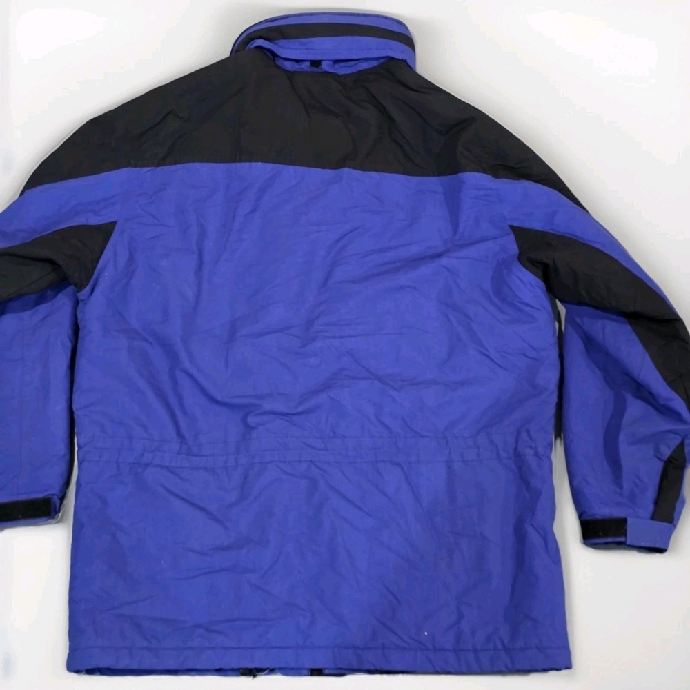 L.L. Bean Outdoors Vintage Insulated Parka Jacketβ Blue Black Men's Large - Picture 2 of 14